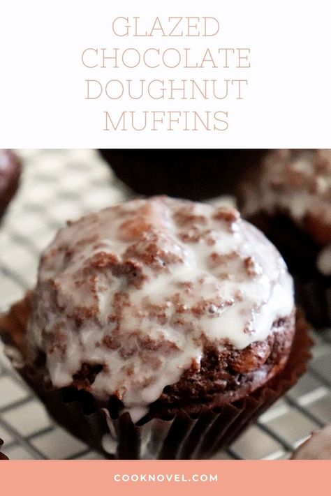 Confession. I am not a huge doughnut fan but there is ONE doughnut I will not turn down and it’s these Glazed Chocolate Doughnut Muffins. You can make them as traditional doughnuts, doughnut holes or as doughnut muffins. Super easy to make, let me show you how I created these little gems! << Check out the recipe #glazed #chocolate #doughnut #muffins #recipe Chocolate Doughnut Glaze, Chocolate Doughnut, Doughnut Muffins, Chocolate Doughnuts, Doughnut Holes, Donut Muffins, Chocolate Glazed Donuts, Glazed Doughnuts, Homemade Muffins