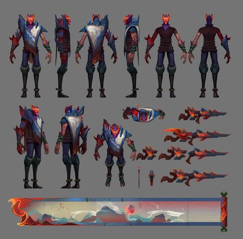 Jhin League Of Legends, Devil Trigger, Character Turnaround, Game Concept Art, Lol League Of Legends, Game Concept, Game Character Design, I'm A Simp, All Anime