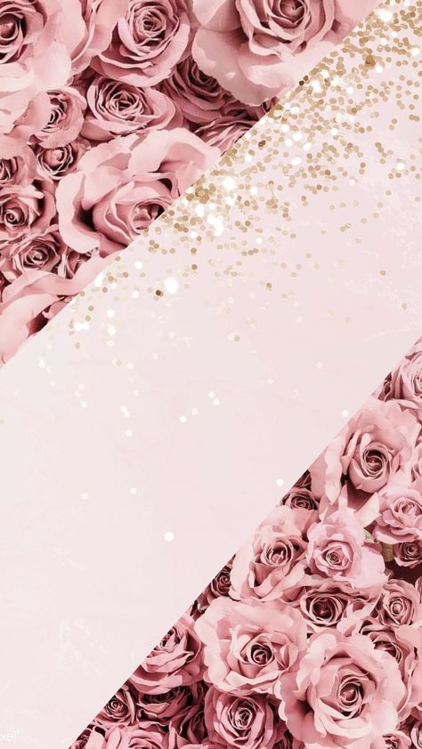 Rose Gold Plain Wallpaper, Background Homescreen, Iphone Wallpaper Glitter, Rose Gold Wallpaper, Flower Graphic Design, Birthday Wallpaper, Pretty Backgrounds, Poster Background Design, Floral Poster