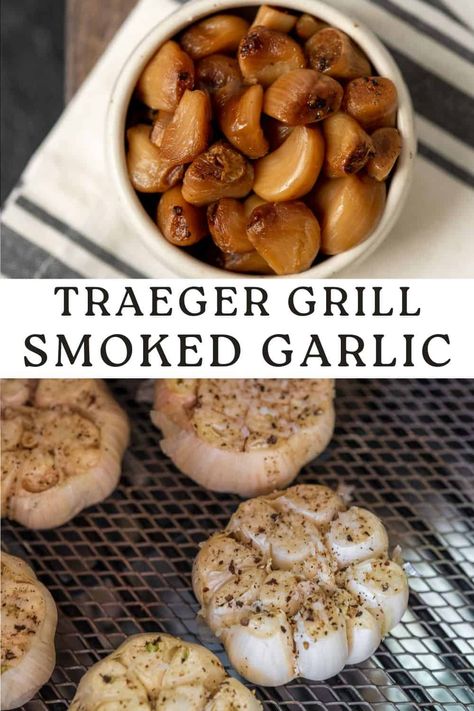 Smoked Salsa, Smoked Garlic, Traeger Cooking, Traeger Smoker, Traeger Grill Recipes, Traeger Recipes, Grilled Bread, Smoked Cheese, Smoked Cooking