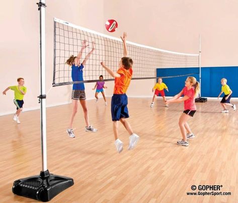 3 Volleyball Games Kids will Love! (Video) – Gopher PE Blog Portable Volleyball Net, Pads Storage, Volleyball Rules, Kids Volleyball, Volleyball Equipment, Gym Games For Kids, Volleyball Camp, Elementary Pe, Indoor Volleyball