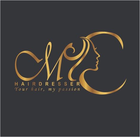 Logo Design Beauty Salon, Hair Salon Art, Creative Logo Design Art, Hair Logo Design, Barber Logo, Hair Stylist Logo, Monogram Logos, Hair Salon Logos, Tree Logo Design