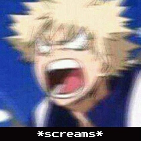 Reaction image Boku no hero academia  Bakugou screams An Anime, Anime Character, The Story, Wattpad, Anime