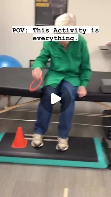 Buffalo Occupational Therapy on Instagram: "Dynamic sitting skills during Intentional and directed tasks takes many integrated executive functions and physical functions. We need both equally to improve our overall occupational performance! ⁠
⁠
We love this task that @the_stretching_ot did with her patient for multiple reasons!!!⁠
⁠
Join the BOT portal for numerous comprehensive resources and training for the full scope occupational therapy practitioner. ⁠
⁠
#occupationaltherapy #OT #OTA #OTR #OTS #OTschool  #PDFs #OTresources #occupationaltherapist #Occupationaltherapists #occupationaltherapystudent #occupationaltherapyassistant #COTA #OTD #otpractice #certifiedoccupationaltherapyassistant #OTfieldwork #OTsudents #balance #posture #neuroot #multimodal" Exercise Therapy, Dual Tasking Occupational Therapy, Balance Activities Occupational Therapy, Occupational Therapy Interventions Snf, Neuro Rehabilitation, Occupational Therapy Geriatrics Activities, Dynamic Balance Activities For Elderly, Balance Training Exercises, Occupational Therapy Geriatrics