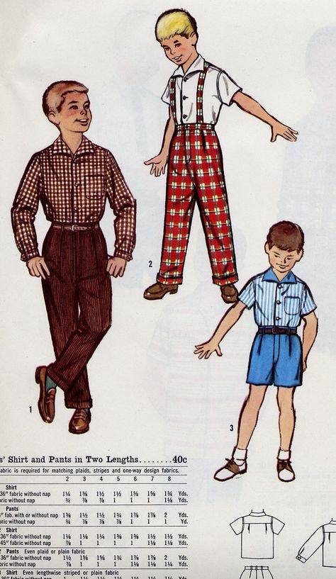 Vintage Boys Clothes, 1950s Boys, 60s Theme, Boy Body, Vintage Clothes Patterns, Vintage Girls Clothes, Boys Pjs, Kids Dress Boys, 1950s Outfits