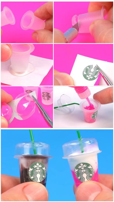 Barbie Items Diy, Easy Barbie Crafts, How To Make Barbie Things, Things To Make For Barbie Dolls, Miniature Barbie Diy, Diy Mini Things For Barbie, Barbie Miniatures Diy, Barbie Arts And Crafts, Barbie Diy Accessories Crafts