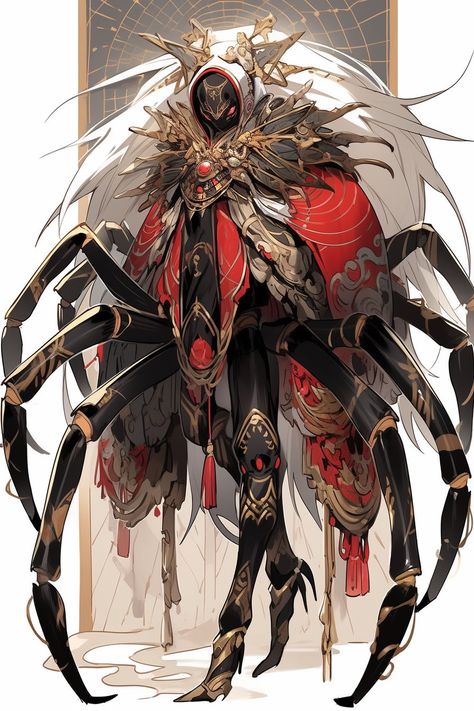 Male Spider Monster, Spider Character Design Male, Spider Humanoid Male, Drider Male Art, Spider Human Hybrid, Spider Oc Male, Half Spider Half Human, Humanoid Spider, Spider Person Hybrid