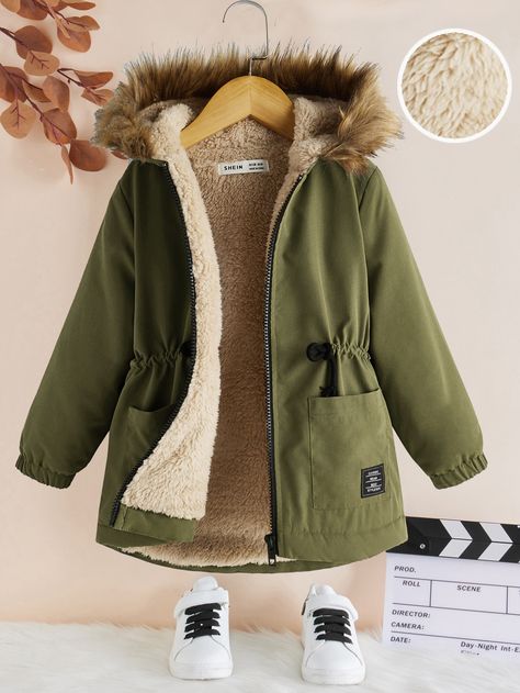 Boys Winter Coats, Girls Outerwear, Hooded Parka, Casual Cardigans, Girl Fits, Parka Coat, Girl Coat, Outdoor Wear, Kids Beachwear