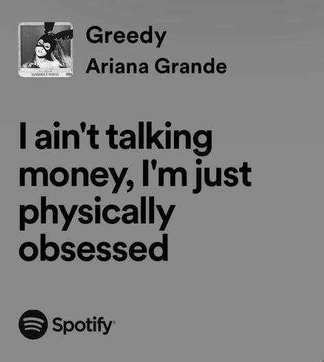 Spotify Lyrics Ariana Grande, Iconic Lyrics, Singer Dr, Ariana Grande Lyrics, Ariana Grande Dangerous Woman, Music Taste, Favorite Song, Dangerous Woman, Timothee Chalamet