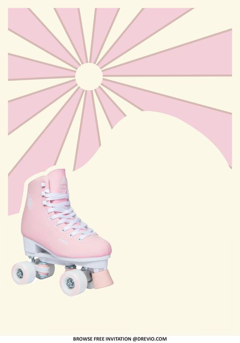 Roller Skate Invitations, Skate Invitations, Spending Time With Friends, Disco Birthday, Roller Skating Party, Masquerade Theme, 10 Birthday, Roller Disco, Time With Friends