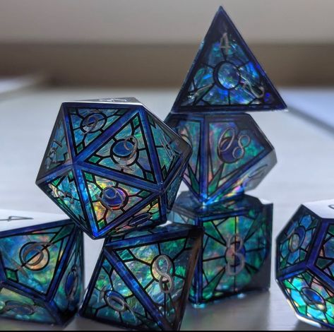 D&d Dice, Pretty Dice, Cool Dnd Dice, Dnd Room, Cool Dice, Dice Goblin, Dnd Crafts, Dnd Funny, Dragon Dies