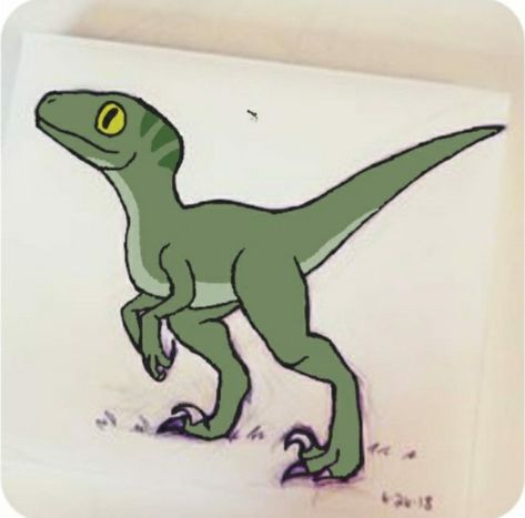 Velociraptor Drawing, Dino Drawing, Dinosaur Sketch, Easy Disney Drawings, Dinosaur Drawing, Jurassic World Dinosaurs, Paleo Art, Cute Doodles Drawings, Chibi Drawings