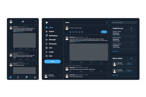 Twitter interface concept | Free Vector #Freepik #freevector #twitter-post #twitter-interface #twitter-template #twitter Learning Website Design, Twitter Template, Browser Icon, Video Downloader App, Twitter App, About Twitter, Word Online, Twitter Video, Creating A Newsletter