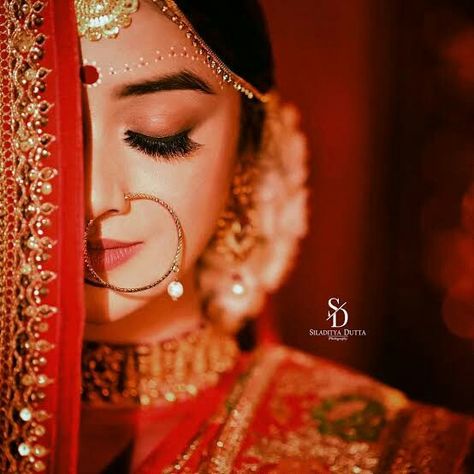 Bengali Bride, Bridal Outfit, Red, Gold