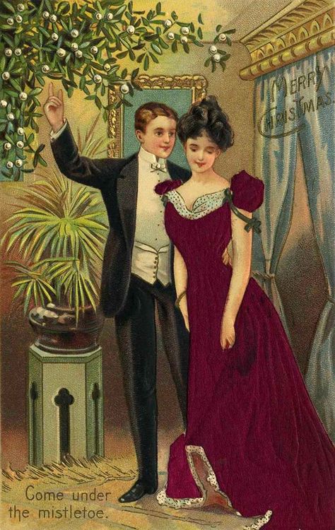 Edwardian Christmas, Christmas Card Family, Victorian Christmas Cards, Vintage Christmas Ideas, Victorian Scrapbook, Calvin Coolidge, Vintage Couple, Vintage Couples, Victorian Ladies