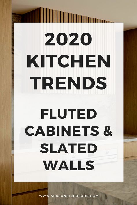 Kitchen Slat Wall Ideas, Wall Panelling In Kitchen, Wood Slat Kitchen Cabinet Doors, Kitchen Fluted Panel, Fluted Wood Backsplash, Cladding Kitchen Cabinets, Fluted Wall Panel Kitchen Island, Fluted Wall Panel Bathroom, Reeded Kitchen Cabinets