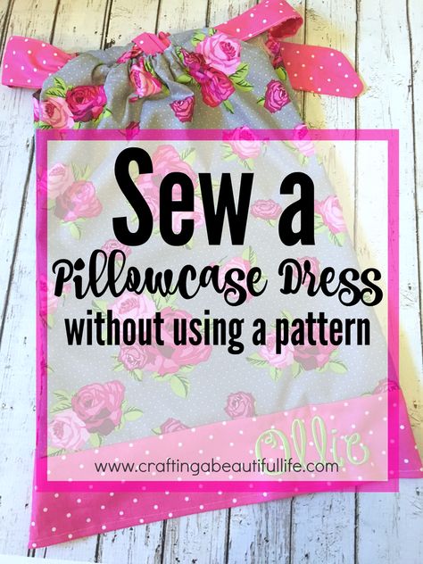 Pillowcase Dress Pattern, Pillow Cases Diy, Kids Pillow Cases, Dress Patterns Free, Diy Vetement, Trendy Sewing, Costura Diy, Operation Christmas Child, Beginner Sewing Projects Easy