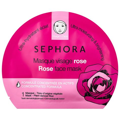 Face Mask - SEPHORA COLLECTION | Sephora Face Peel Mask, Sephora Face Mask, Rose Face Mask, Tumeric Face Mask, Glowing Face, Clay Face Mask, Face Mask Recipe, Skin Mask, Peeling Skin