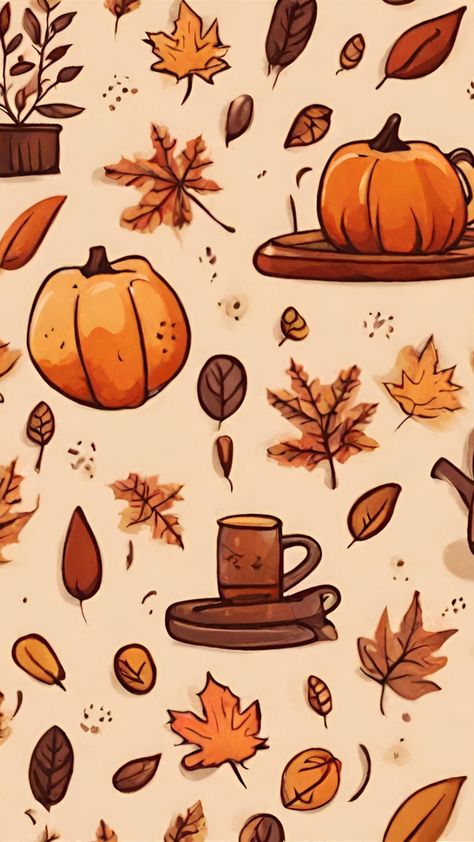 Cozy autumn wallpaper fall Autumn Profile Pictures Aesthetic, Pretty Autumn Wallpaper, Backgrounds Autumn, Fall Vibes Cozy Wallpaper, Autumn Phone Wallpaper, Thanksgiving Wallpaper, Halloween Wallpaper Cute, Cute Fall Wallpaper, Fall Thanksgiving Decor