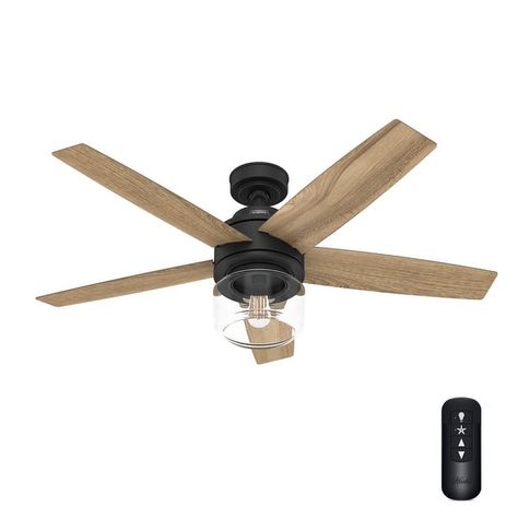 Hunter Margo Ceiling Fan w/ LED Light Kit, Handheld Remote - Transitional, Bohemian - Bed Bath & Beyond - 37857088 Unique Ceiling Fans, Living Room Ceiling Fan, Hunter Ceiling Fans, 52 Inch Ceiling Fan, Room Fan, Hunter Fans, Bohemian Furniture, Best Ceiling Fans, Black Ceiling Fan