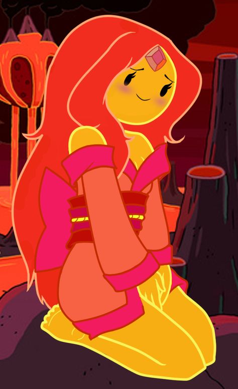 Flame Princess Fanart, Flame Princess Fan Art, Princess Kimono, Adventure Time Clothes, Marceline Adventure Time, Adventure Time Flame Princess, Fire Princess, Adventure Time Tattoo, Adventure Time Princesses