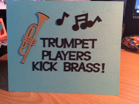 Jason's Trumpet Birthday Card Trumpet Birthday Card, Musical Cards, Trumpet Players, Parking Spot, Birthday Meme, Birthday Cards Diy, Card Birthday, Diy Cards, Birthday Cards