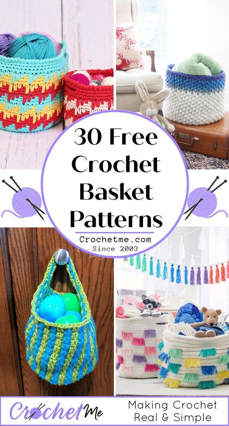 Crochet Storage Baskets Free Pattern, Crochet Storage Baskets Free, Crochet Storage Bag, Crochet Basket Patterns, Diy Crochet Basket, Easy Crochet Basket Pattern, Crochet Project Free, Scrap Yarn Crochet, Crochet Basket Pattern Free