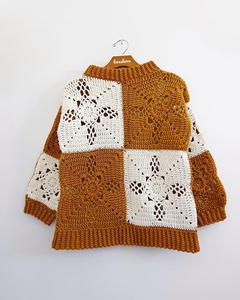 GLORY 👼🏻🪽 I had to make the antithesis to the vampire cardigan so here is an angelic sweater that uses the same stitch pattern but in a… | Instagram Victorian Lattice Square, Square Crochet Sweater, Granny Square Crochet Sweater, Baroque Aesthetic, Square Sweater, Granny Square Sweater, Square Crochet, Dark Night, The Vampire