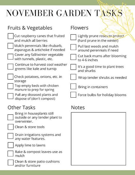 Garden Tasks By Month, November Gardening, Oregon Cottage, Garden Checklist, Garden Prepping, Allotment Gardening, Vegetable Garden Planning, Vegetable Garden Diy, Garden Calendar