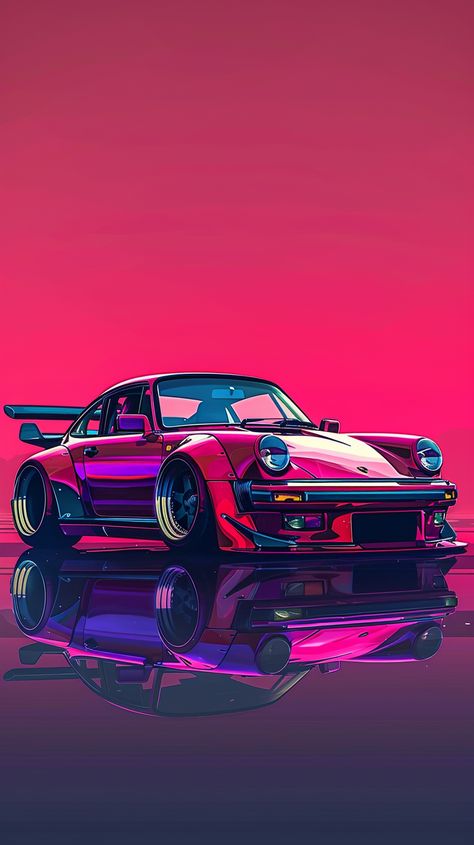 pixel illustration of a wide body RWB porsche cool color tones --ar 9:16 --stylize 50 Mustang Gtr, Pixel Illustration, Cafe Design Inspiration, Pixel Car, Rwb Porsche, Mini Morris, Jdm Wallpaper, Print Design Art, Car Artwork