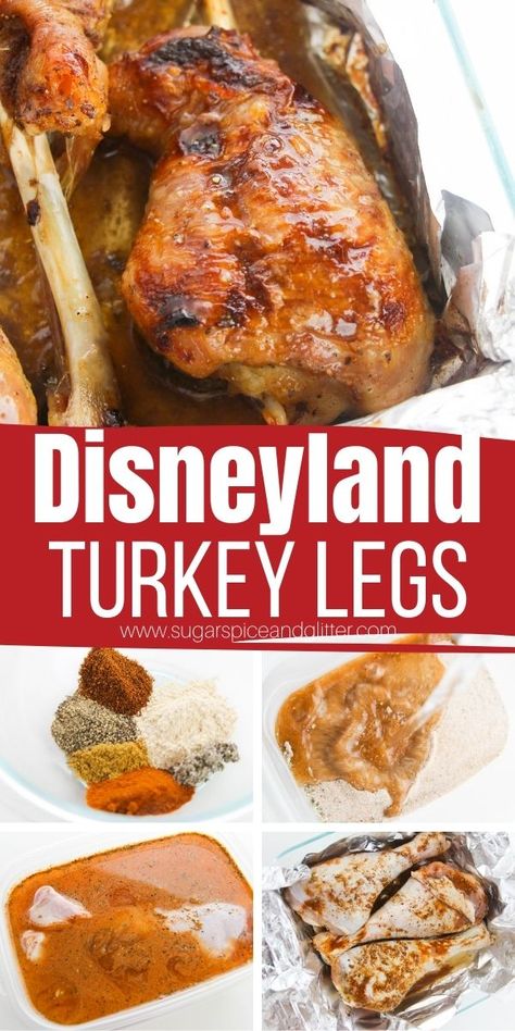 Bring Disney Home with these Juicy, Smokey Oven Roasted Turkey Legs