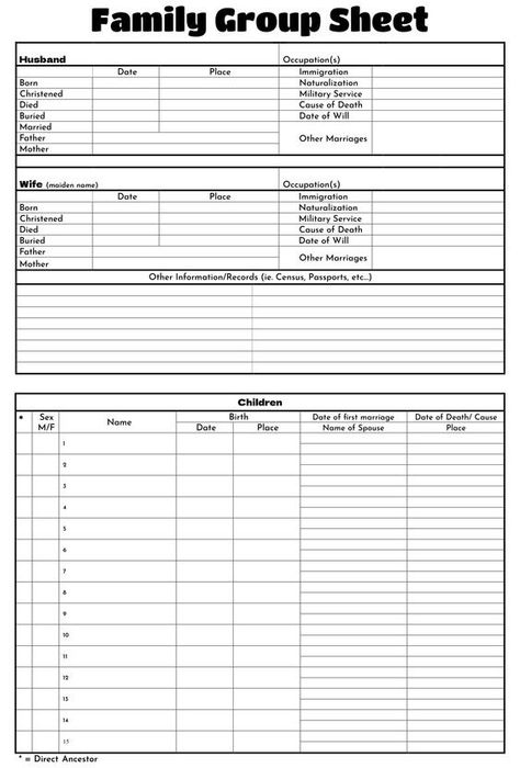 Free Fillable Family Group Sheet, Family Group Sheet Free Printable, Ancestry Charts Free Printable, Family Group Sheet Genealogy Free Printable, Family Tree Template Free Printables Genealogy Forms, Family Tree Questionnaire, Geneology Forms Free Printable, Family Tree Template Printable Free, Ancestry Printables