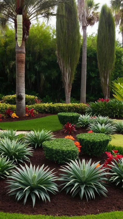 Sunny Delights: Transforming Your Front Yard with 15 Florida Landscaping Ideas 36 Unique Landscaping Ideas, Italian Landscaping, Coastal Landscaping Ideas, Florida Landscaping Ideas, Florida Plants Landscaping, Unique Landscaping, California Landscaping, Privacy Fence Landscaping, Front Lawn Landscaping