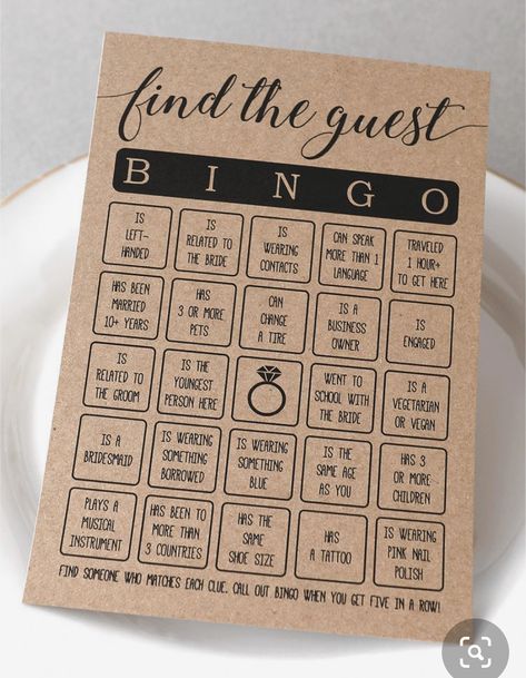 This Or That Wedding, Creative Bridal Shower Games, Wedding Bingo Game, Wedding Ideas Guests, Games For Weddings, Games Bridal Shower Ideas, Wedding Game Ideas, Bridal Shower Game Ideas, Bingo Bridal Shower Game