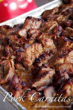 #1 Authentic Pork Carnitas Recipe - Tender & Caramelized Authentic Pork Carnitas Recipe, Mexican Pulled Pork, Pork Carnitas Recipe, Slow Cooked Pulled Pork, Carnitas Recipe, Tacos Burritos, Pork Carnitas, Think Food, Authentic Mexican