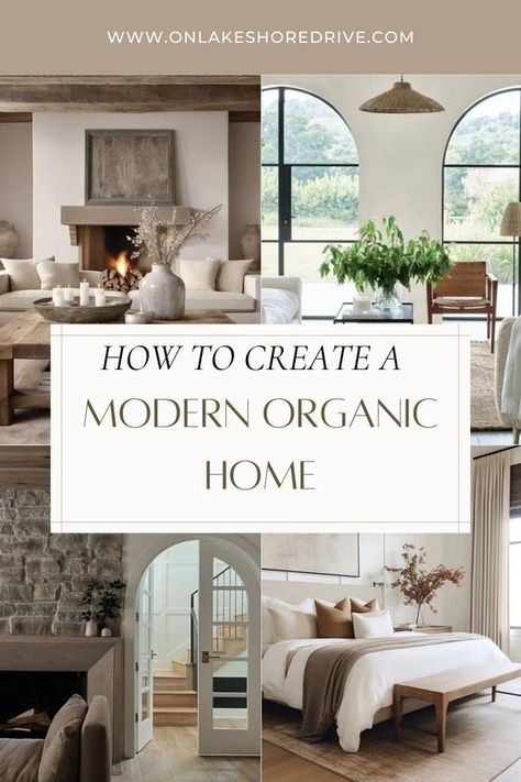 Tips for creating a modern organic home - on lakeshore drive Organic Living Room Decor, Modern Organic Decor, Organic Modern Living Room, Modern Organic Home, Organic Living Room, Earthy Home, Organic Home, Living Room Trends, Modern Organic