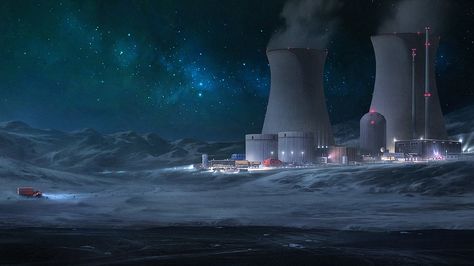 Snow nuclear energy plant Snow Plant, Research Station, Traveller Rpg, Nuclear Plant, Nuclear Reactor, Nuclear Energy, Nuclear Power Plant, Concept Ships, Plant Drawing