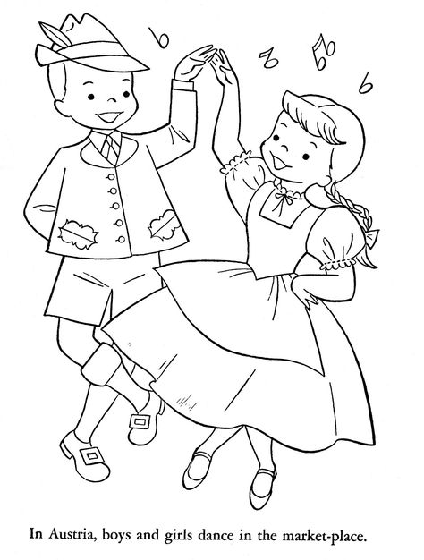 Oktoberfest Coloring Pages, Dance Coloring Pages, Germany Flag, Flag Coloring Pages, German Heritage, Dancers Art, Free Coloring Sheets, Coloring Pages For Boys, Coloring Pages For Girls