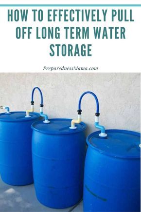 Long Term Water Storage, Water Survival, Off Grid Survival, Emergency Prepardness, Emergency Water, Emergency Preparedness Kit, Survival Life Hacks, Survival Techniques, Water Collection