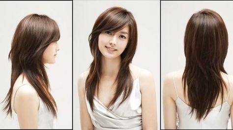 side-swept bangs and long layers Octopus Haircut, Oval Face Haircuts, Oval Face Hairstyles, Hair Stylies, Haircuts Straight Hair, Side Bangs, Long Layered Hair, Haircuts For Long Hair, Long Straight Hair