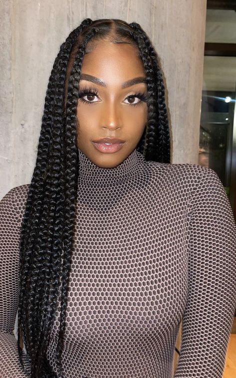 Big Braids Hairstyles, Holiday Braids, Latest Braided Hairstyles, Braiding Hair Colors, Coi Leray, Vacation Hairstyles, Big Braids, Braided Styles, Braided Cornrow Hairstyles