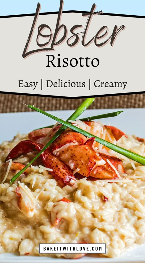 Lobster Risotto Cod Risotto Recipe, Shrimp And Lobster Risotto, Unique Lobster Recipes, Lobster Orzo Recipes, Sides For Steak And Lobster Dinner, Lemon Butter Lobster Risotto, Lobster Risotto Recipe Hells Kitchen, Lagostina Recipes, Gordon Ramsay Lobster Risotto