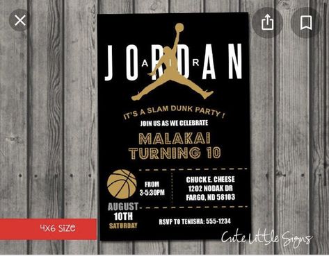 Basketball Birthday Party Invitations, Gold And Black Birthday, Basketball Invitations, Basketball Birthday Invitations, Wedding Luminaries, Basketball Birthday Parties, Acrylic Wedding Sign, Wedding Memorial Sign, Basketball Birthday