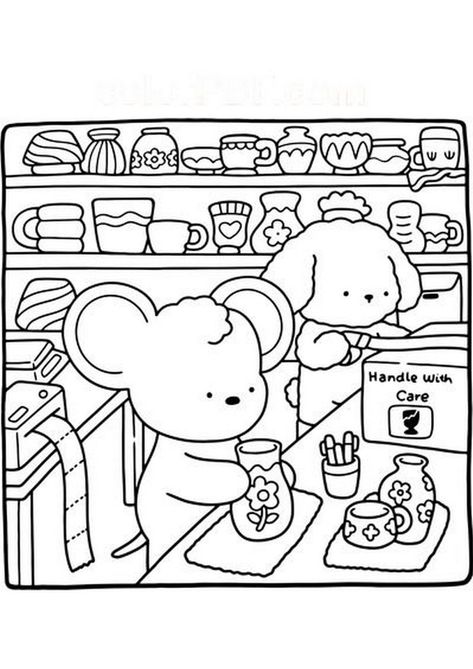 Bobbie Goods, Polar Bear Christmas, Kitty Coloring, Tree Coloring Page, Color Games, Drawing Images, Coloring Book Art, Cute Coloring Pages, Colouring Books