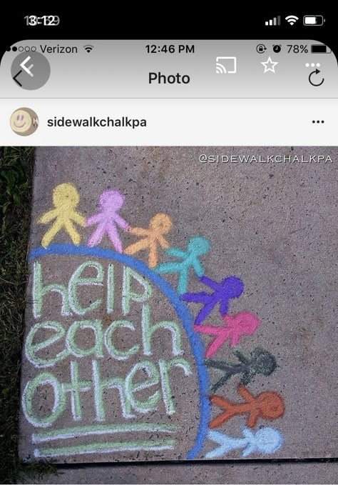 Chalk Messages Sidewalk School, Beginner Sidewalk Chalk Art, Sidewalk Art Ideas Street Painting, Sidewalk Chalk Art Back To School, Chalk Inspiration Sidewalk, Chalk The Walk School, Back To School Chalk The Walk, Kindness Chalk Art, Kindness Sidewalk Chalk Art