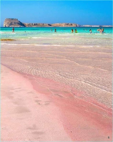 You love Greece if... | Balos Beach Chania Crete Island Greece💙🇬🇷 Crete Greece Chania, Crete Island Greece, Chania Greece, Crete Chania, Crete Holiday, Tours And Travels, Greece Beach, Pink Sand Beach, Crete Island