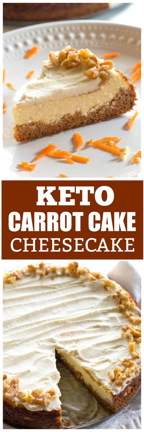 Cheesecake Carrot Cake, Keto Carrot Cake, Carrot Cake Dessert, Carrot Cake Topping, Carrot Cake Cheesecake Recipe, Carrot Cheesecake, Spiced Carrot Cake, The Girl Who Ate Everything, Carrot Spice Cake