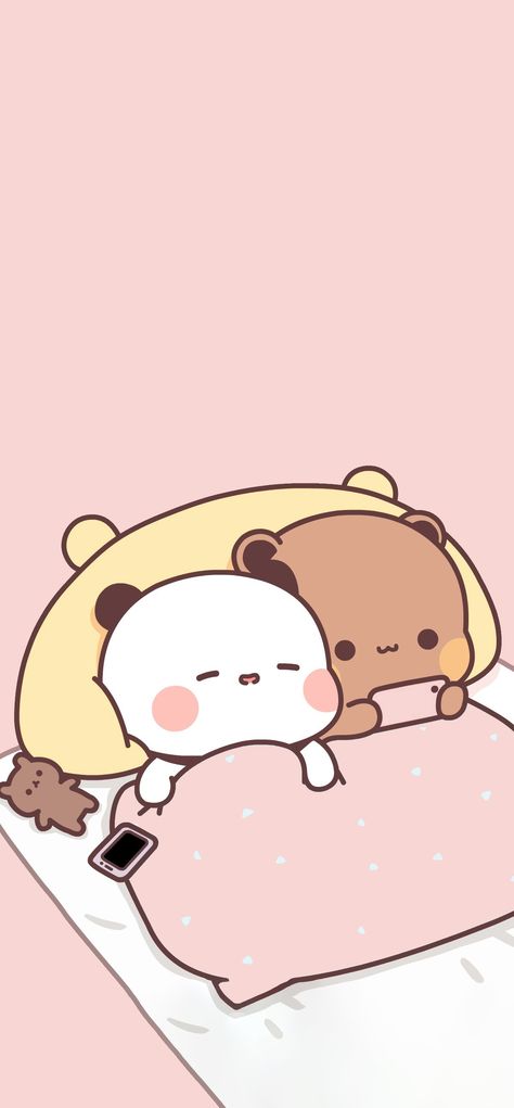 Pink Wallpaper Kawaii, Cute Mobile Wallpapers, Cute Bear Drawings, Iphone Wallpaper Kawaii, Cute Cartoon Images, Cute Pastel Wallpaper, Cute Cat Wallpaper, Cute Couple Wallpaper, Bear Ears