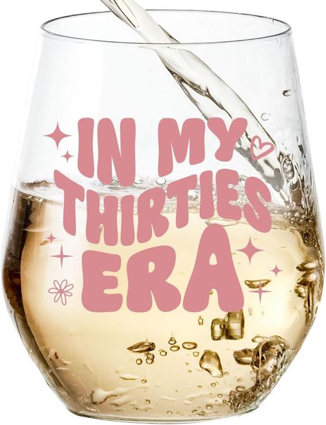 Amazon.com | 30th Birthday Gifts For Women Friends - In My 30s Era Wine Glass | In My Thirties Birthday Decorations | 30 Year Old Gifts For Her, Women, Sister, Mom, Daughter, Best Friend | Wine Tumbler - 15 Oz: Wine Glasses In My 30s Era, 30th Birthday Gifts For Women, 30th Birthday Ideas For Women, In My 30s, My 30s, Daughter Best Friend, Thirty Birthday, Women Friends, Woman Wine