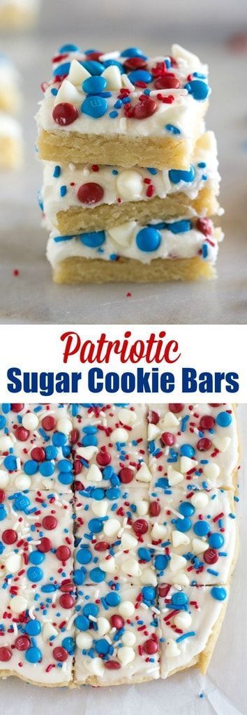 Best Homemade Frosting, 4th Desserts, Sugar Cookie Bars Recipe, Patriotic Sugar Cookies, Chewy Sugar Cookie, Birthday Cake Cookies, Smores Dessert, Tastes Better From Scratch, Patriotic Desserts